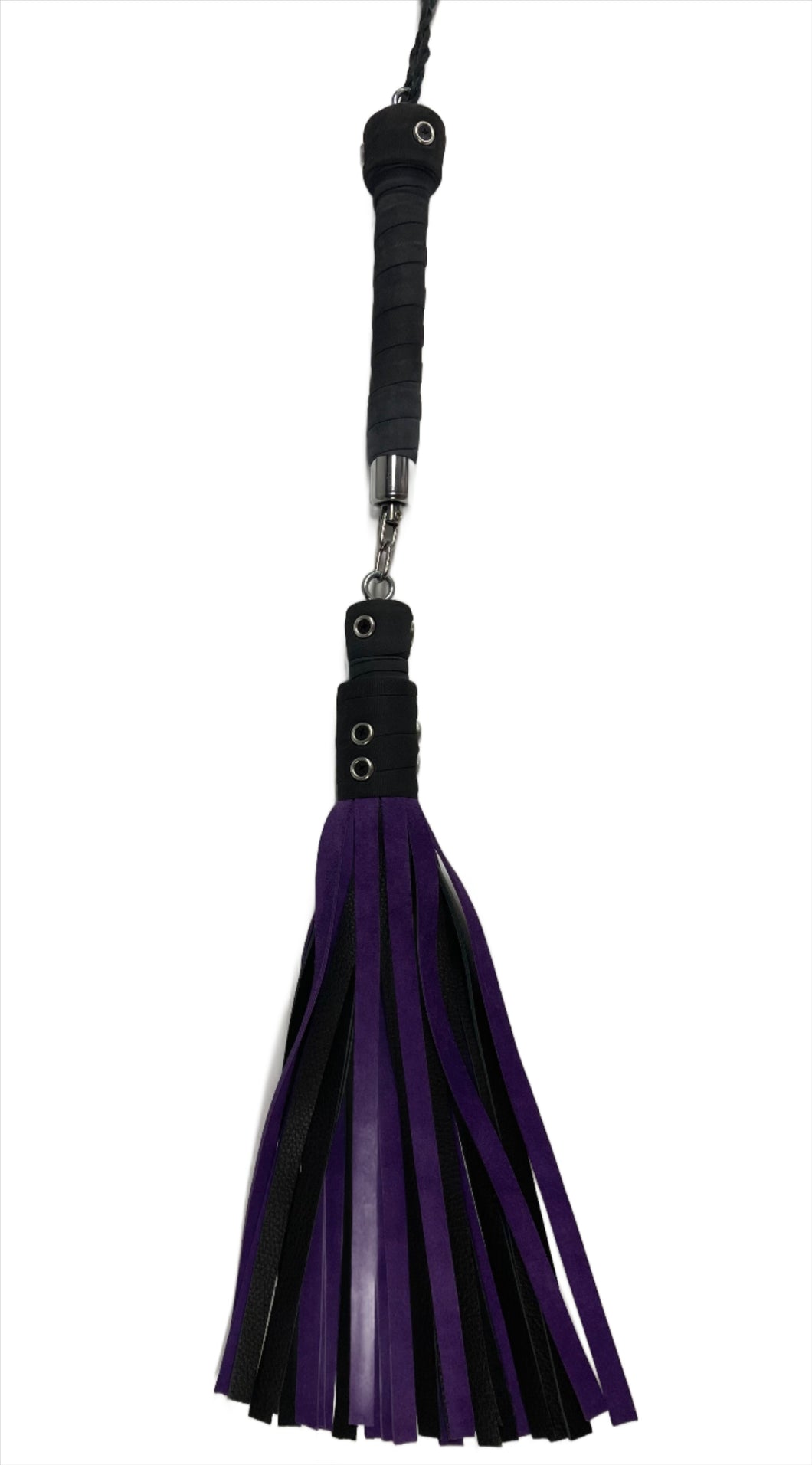 Bare Leatherworks - Rotator Cow Flogger (Purple/Black)