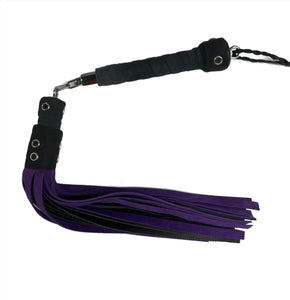 Bare Leatherworks - Rotator Cow Flogger (Purple/Black)