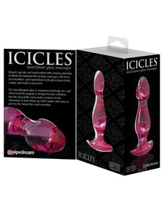 Icicles No 73 Beaded Glass Anal Plug (Pink)