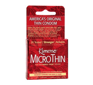 Kimono Micro Thin Condoms - 3 Pack