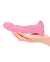 Load image into Gallery viewer, Dildolls Glitzy Curved Suction Cup (Glitter Pink)
