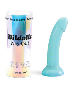 Dildolls Nightfall Curved Suction Cup (Blue)
