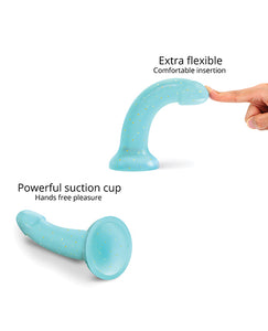 Dildolls Nightfall Curved Suction Cup (Blue)