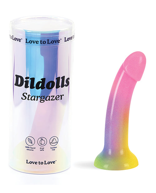 Dildolls Stargazer Silicone (Gradient Rainbow w/Glitter)