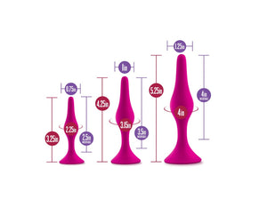 Luxe - Beginner Plug Kit - Set of 3 (Pink)
