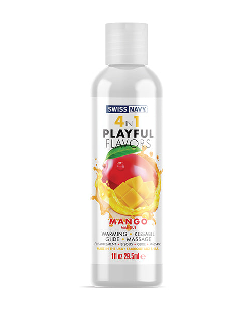 Swiss Navy 4 in 1 Playful Flavors - Mango - 1 oz