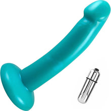 Load image into Gallery viewer, Vixskin - Mistress Vibrating Dildo (Turquoise)
