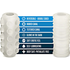 Soft and Wet Reversible Orb Masturbator (Frosted)
