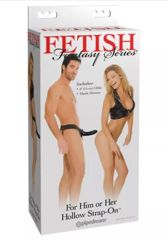 Fetish Fantasy Hollow Strap-On (Black)