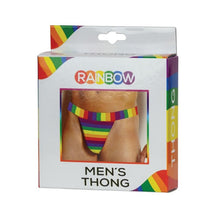 Load image into Gallery viewer, Rainbow Men&#39;s Thong - One Size
