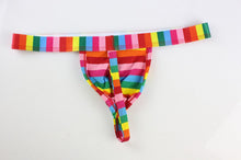 Load image into Gallery viewer, Rainbow Men&#39;s Thong - One Size
