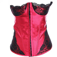 Load image into Gallery viewer, Corset Push-up Bra with Panties - Medium (Red)
