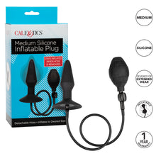 Load image into Gallery viewer, Anal Medium Silicone Inflatable Plug  (Black)
