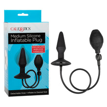 Load image into Gallery viewer, Anal Medium Silicone Inflatable Plug  (Black)
