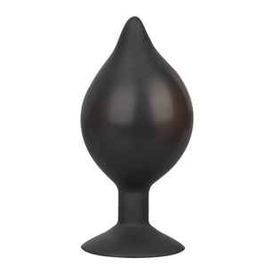 Anal Medium Silicone Inflatable Plug  (Black)