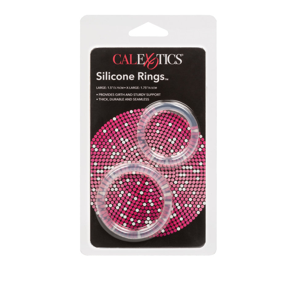 Silicone Cock Rings - Large/Xlarge (2 Pack)