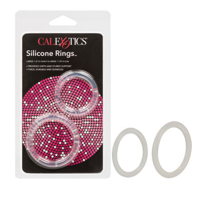 Silicone Cock Rings - Large/Xlarge (2 Pack)