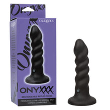 Load image into Gallery viewer, Onyxxx Rechargeable Rippled Probe - Black

