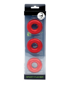 Sport Fucker Chubby Cockring Pack of 3