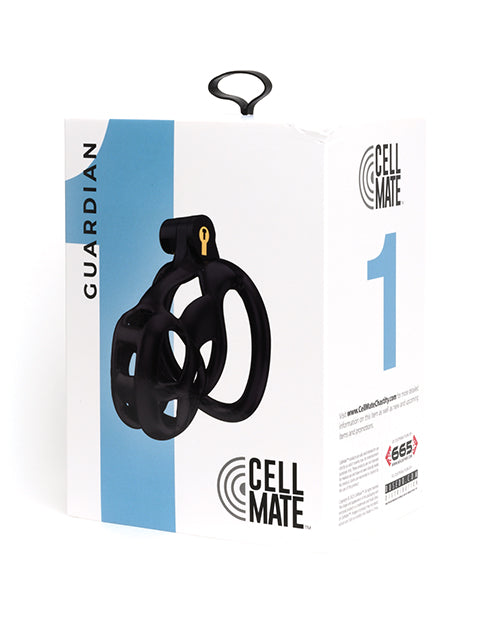 Cellmate Guardian Chastity Cage - Size 1 (Black)