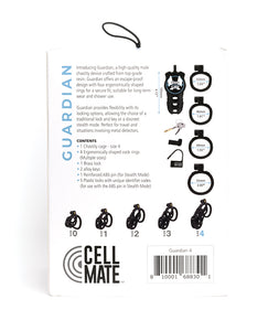 Cellmate Guardian Chastity Cage - Size 4 (Black)