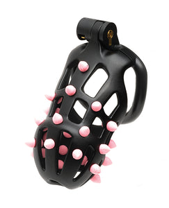 Cellmate Guardian Chastity Cage - Size 2 (Black/Pink)