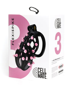 Cellmate Guardian Chastity Cage - Size 3 (Black/Pink)