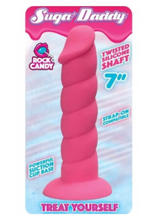 Load image into Gallery viewer, Suga&#39; Daddy Silicone Dildo - 7 inch (Pink)
