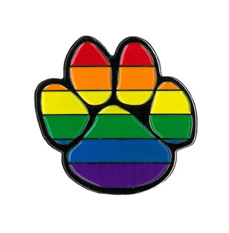 Pin - Rainbow Dog Paw