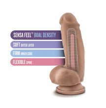Load image into Gallery viewer, Au Naturel El Gordo Dildo - 7 inch (Caramel)
