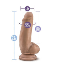 Load image into Gallery viewer, Au Naturel El Gordo Dildo - 7 inch (Caramel)

