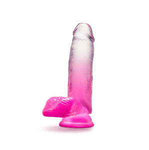 B Yours Sugar Magnolia Dildo - 7 inch (Pink/Clear)