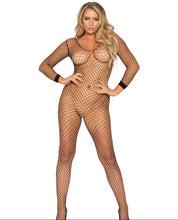 Load image into Gallery viewer, Lycra Industrial Long Sleeves Bodystocking - O/S (Black)
