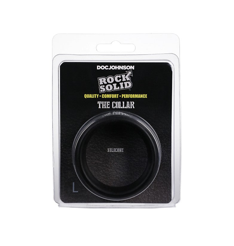 ROCK SOLID The Silicone Collar - Large (Black)