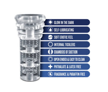 Load image into Gallery viewer, Rize Luz Self Lubricating Stroker Dual End Masturbator
