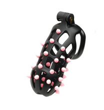 Load image into Gallery viewer, Cellmate Guardian Chastity Cage - Size 4 (Black/Pink)
