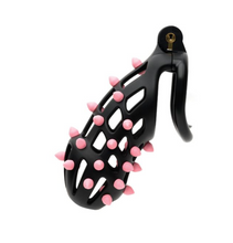 Load image into Gallery viewer, Cellmate Guardian Chastity Cage - Size 4 (Black/Pink)
