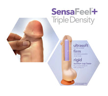 Load image into Gallery viewer, Dr. Skin Plus Thick Posable Dildo with Squeezable Balls
