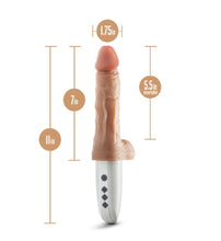 Load image into Gallery viewer, Dr. Skin Platinum Collection Silicone Dr. Hammer Rechargeable Thrusting Dildo with Handle and Remote Control
