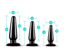Load image into Gallery viewer, Anal Adventures Basic Butt Plug Kit 3 Sizes
