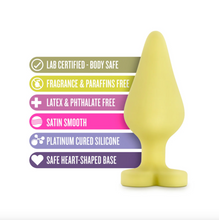 Load image into Gallery viewer, Play with Me Naughty Candy Heart Spank Me Silicone Butt Plug
