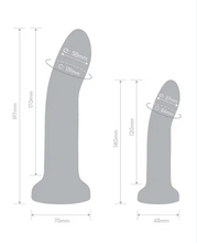 Load image into Gallery viewer, Together Toys Duo Silicone 5.5in, 7.75in Dildos and Harness
