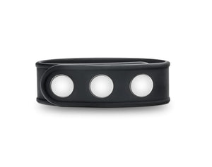 Performance - Silicone 3-Snap Cock Strap (Black)