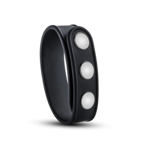 Performance - Silicone 3-Snap Cock Strap (Black)