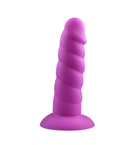 Suga' Daddy Silicone Dildo - 5.5 inch (Purple)