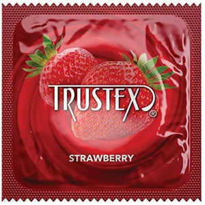 Trustex Strawberry Flavored Condoms- 3 pack