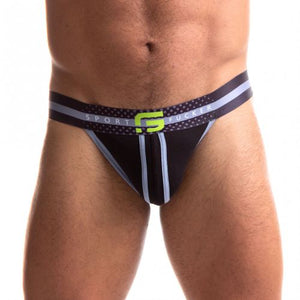 Sport Fucker Jersey Jock - Small (Black/Green)