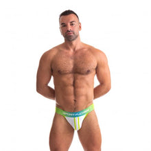 Load image into Gallery viewer, Sport Fucker Jersey Jock - Large (Green/White)
