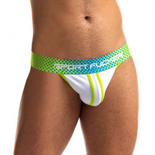 Load image into Gallery viewer, Sport Fucker Jersey Jock - Small (Green/White)
