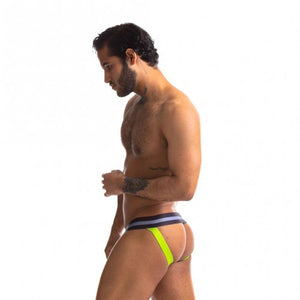 Sport Fucker Jersey Jock - Medium (Black/Green)